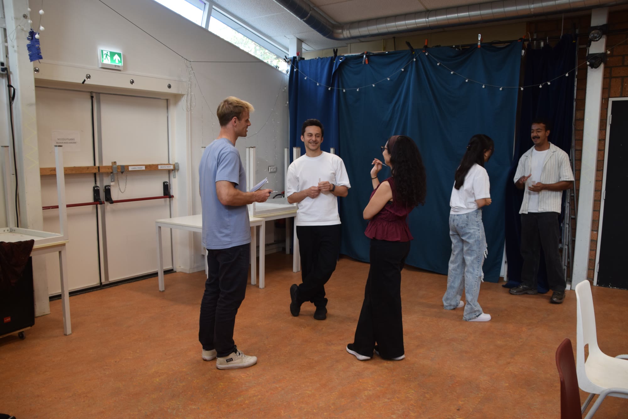 Een dynamische oefening in beweging